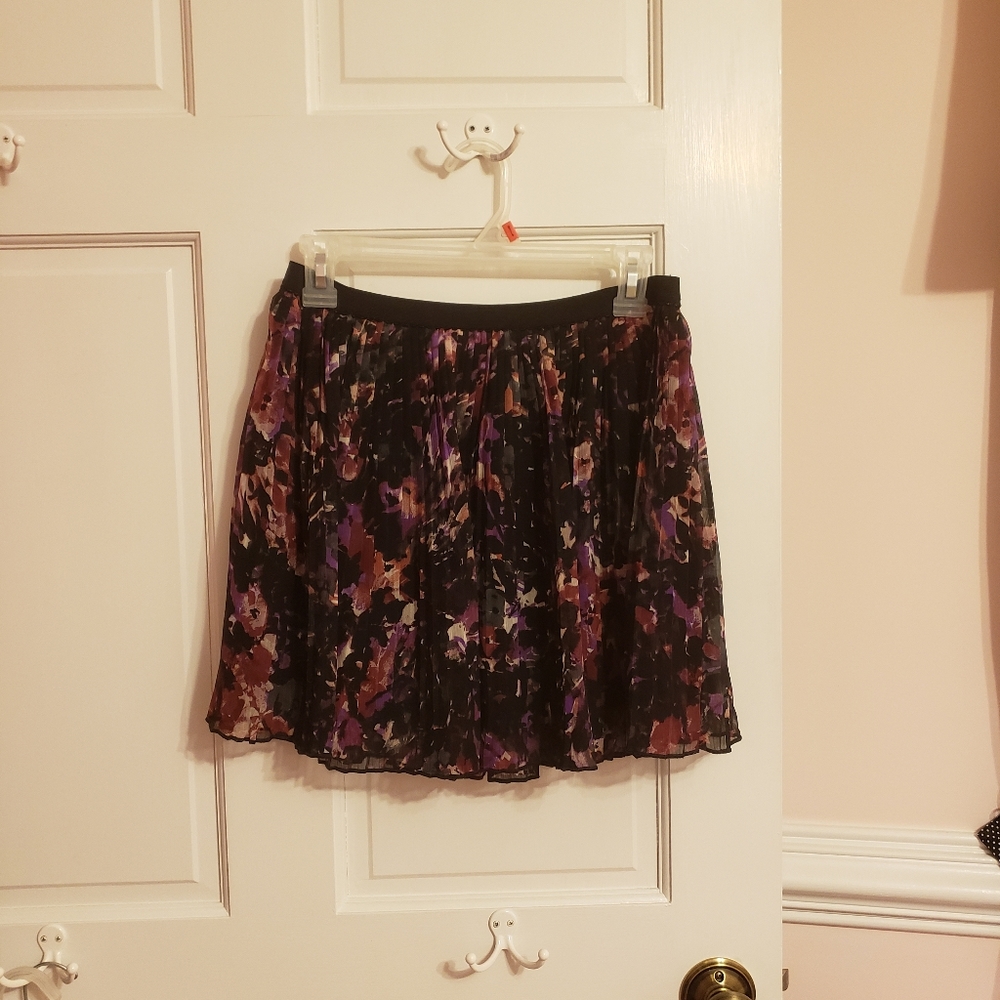 Purple, flowy skirt